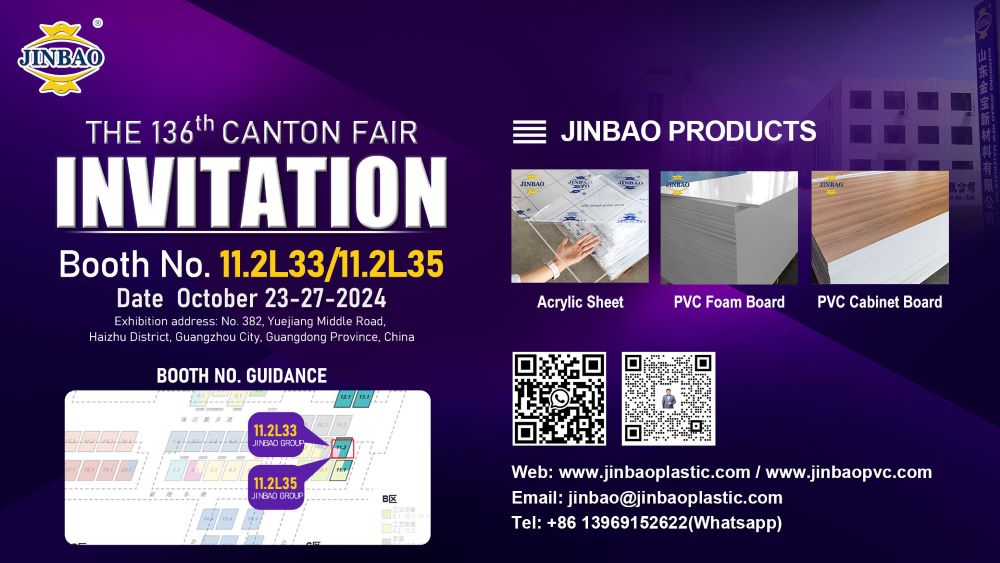 Revolutionizing Construction: Jinbao PVC Showcases Advanced PVC Foam Boards at 136th Canton Fair