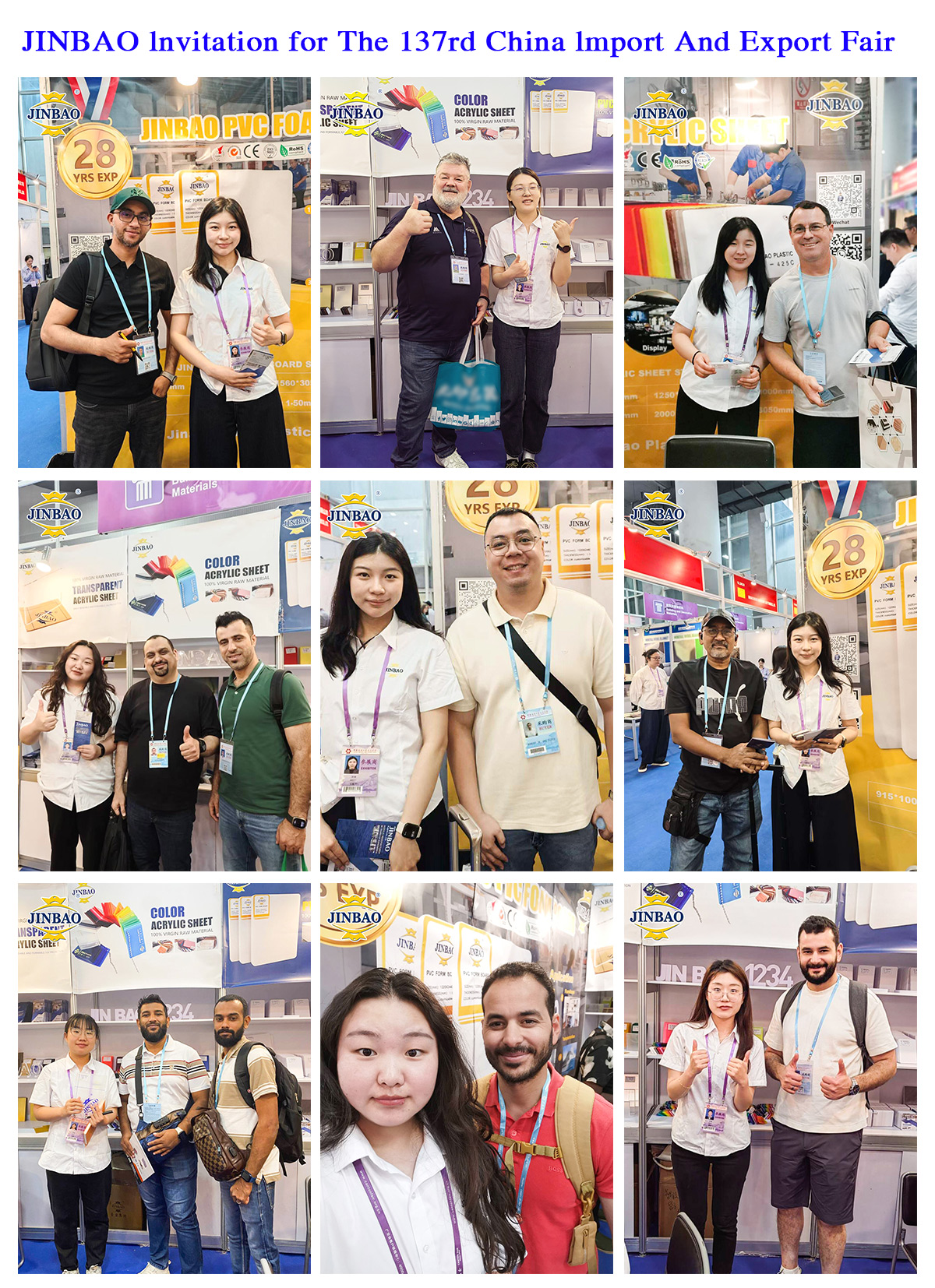 Welcome to Visit Jinbao PVC at the 137th Canton Fair 2025!