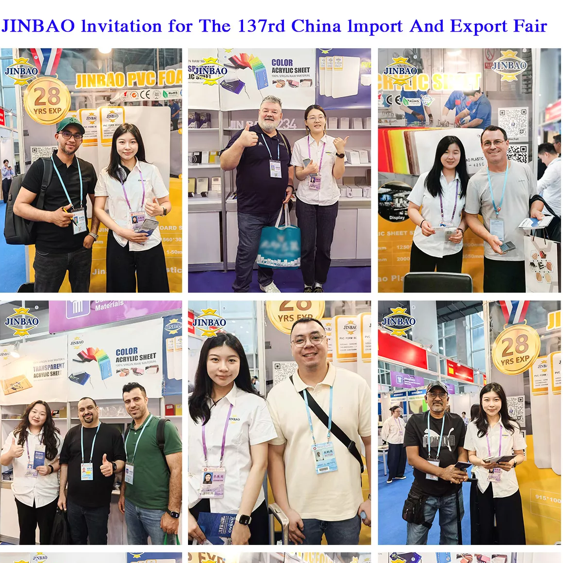 Welcome to Visit Jinbao PVC at the 137th Canton Fair 2025!