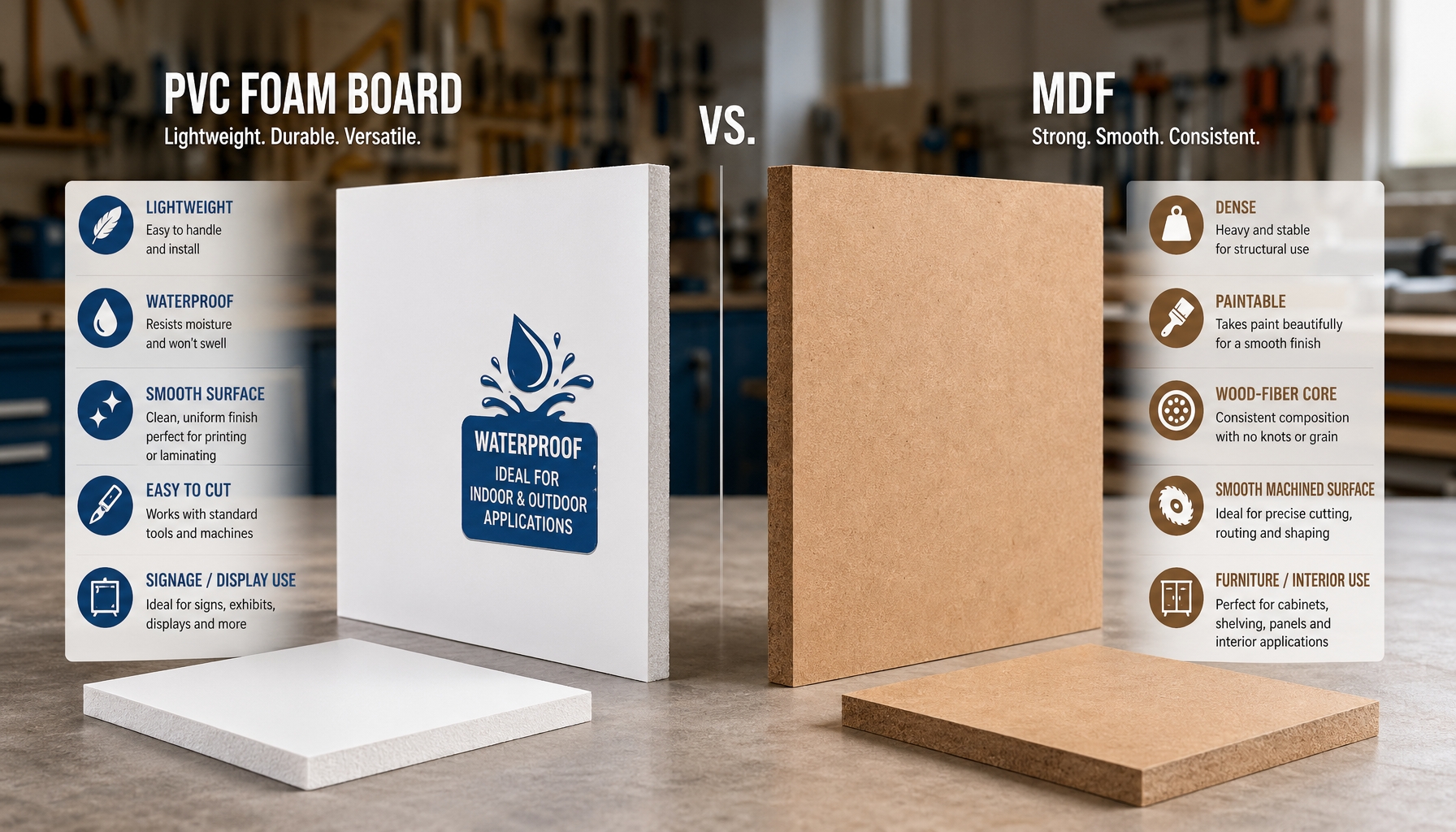 PVC Foam Board vs MDF: Which Is Better for Furniture and Cabinets?